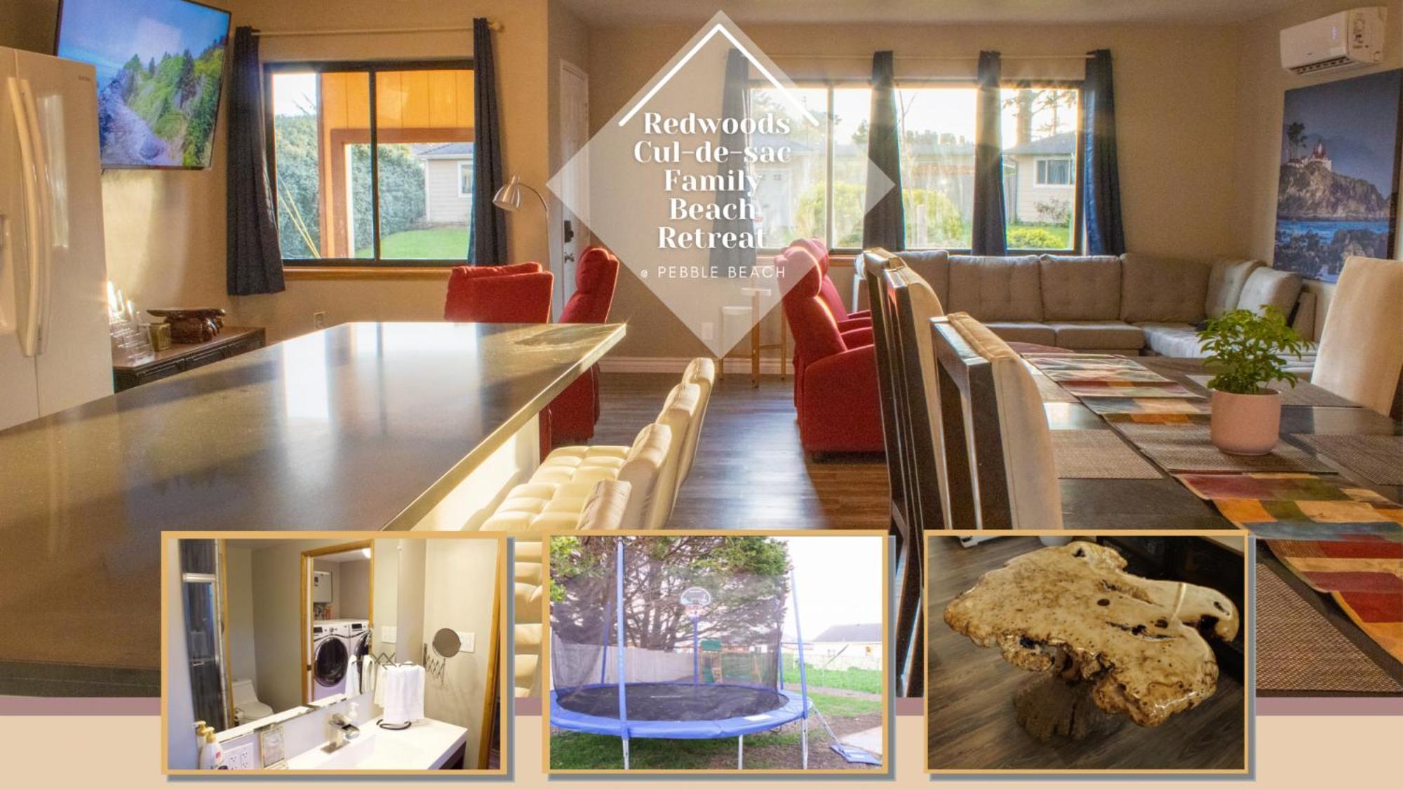 Private Home - Playground, Jumping Mat, Bbq, Darts, Firepit, Gazebo, 4 Smart Tvs, White Cotton Bedding, - The Redwood Cul-De Sac Beach Retreat Crescent City Extérieur photo